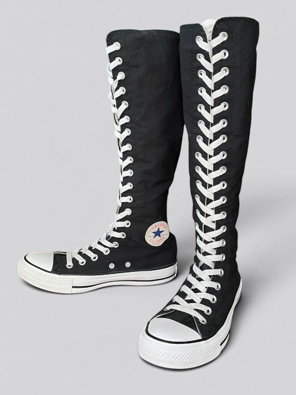 Converse Chuck Taylor All Star XXHi Knee High Black White Women’s 8